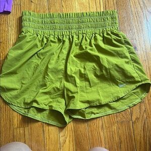 Nike Green high waisted Women's Shorts